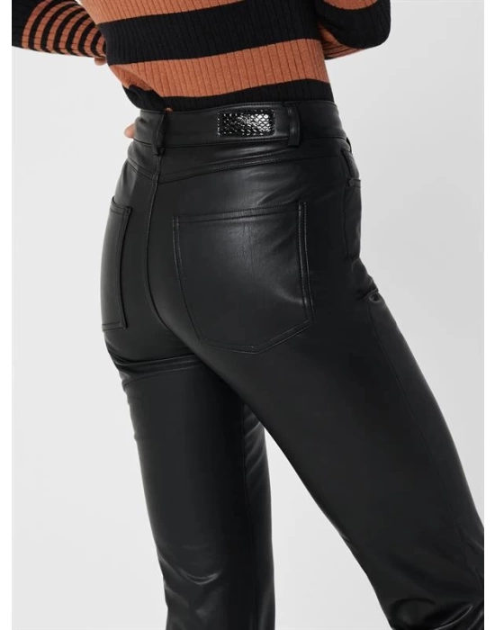 Onlemıly Hw St Ank Faux Leather Pnt Noos Kadın Deri Pantolon