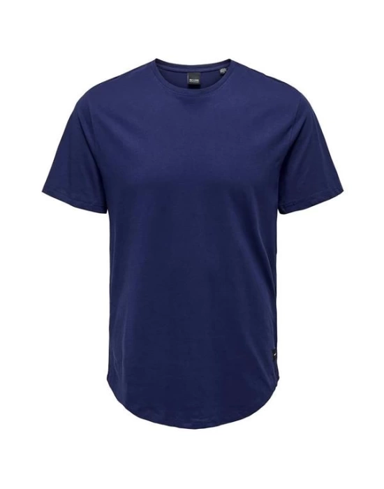 Oval Kesim Erkek T-shirt Bej
