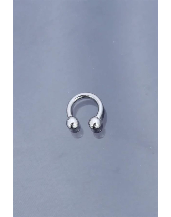 Silver Renk Yarım Halka 316L Cerrahi Çelik Piercing
