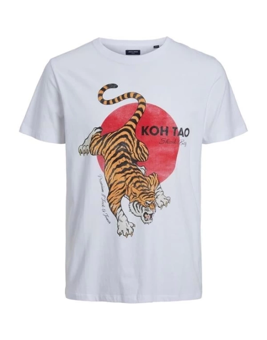 Tiger Baskı Erkek T-Shirt