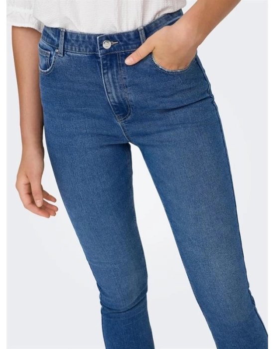 Yüksek Bel Dar Kesim Jean