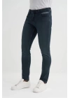 0756 Parker Normal Bel Dar Paça Slim Fit Erkek Kot Pantolon Gri