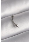 316L Çelik Gümüş Renk Çivi Model Piercing