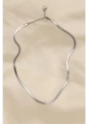 316L Çelik Silver Renk 45 cm İtalyan Zincir Model Kadın Kolye