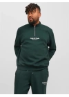 Yarım Fermuar Erkek Sweatshirt