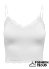 Dantel Yaka İp Askılı Crop