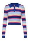 15340979 Polo Yaka Crop Kadın Kazak