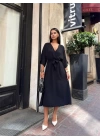 Ayrobin midi elbise