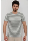 Bisiklet Yaka Baskılı Erkek T-Shirt