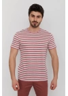 Bisiklet Yaka Baskılı Erkek T-Shirt
