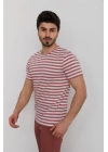 Bisiklet Yaka Baskılı Erkek T-Shirt