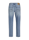 Boru Paça Yırtmaçlı %100 Pamuk Erkek Denim