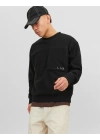 Cep Detaylı Polar Sweatshirt