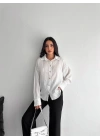 Çizgili oversize gömlek