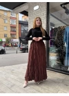 Kraş etek kahve