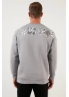 New Age Sırt Baskılı Üç İplik Sweatshirt