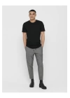 Oval Kesim Erkek T-shirt Bej