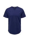 Oval Kesim Erkek T-shirt Bej