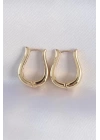 Pirinç Gold Renk İçi Boş Gül Küpe