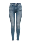 Püsküllü Paça Slim Fit Yüksek Bel Kadın Kot Pantolon