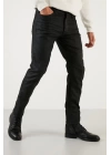 Slim Fit Normal Bel Dar Paça Cashmere Touch Erkek Jean