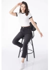 Slimfit mom jeans pantolon