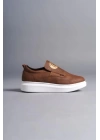 SLW161 Hippo Bağcıksız Cilt Erkek Günlük Sneaker Ayakkabı BT - Taba