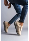 SLW161 Hippo Bağcıksız Süet Erkek Günlük Sneaker Ayakkabı GT - Bej