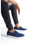 SLW180 Estilo X Bağcıksız Süet Erkek Günlük Spor Klasik Ayakkabı BT - Lacivert