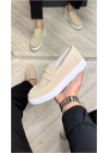 SLW180 Estilo X Bağcıksız Süet Erkek Günlük Spor Klasik Ayakkabı SBT - Krem