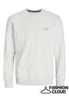 Üç İplik Küçük Baskılı Erkek Sweatshirt