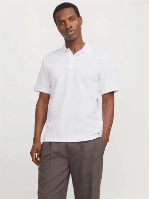 12268130 Likralı Polo Yaka Erkek Tshirt Beyaz