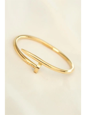 316L Çelik Gold Renk Çivi Model Bileklik