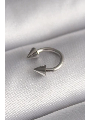 316L Çelik Gümüş Renk Halka Çivi Model Kadın Piercing