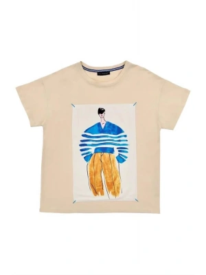 Baskı Detaylı Geniş Kol