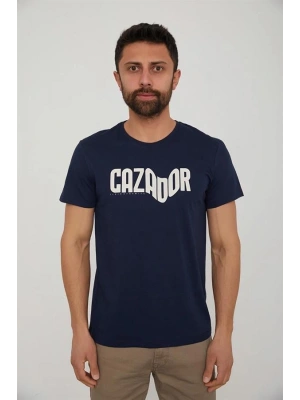 Bisiklet Yaka Baskılı Erkek T-Shirt