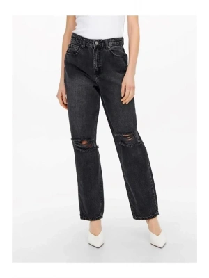 Diz Yırtmaçlı Straight Fit Jean