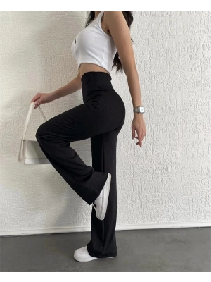 Fitilli Palazzo Pantolon Siyah