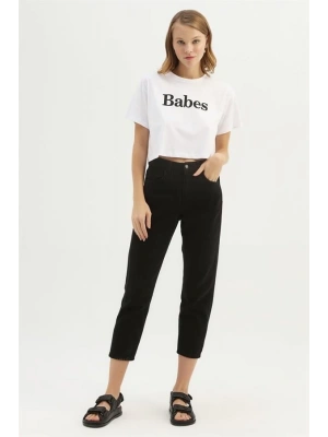 Gabardin Pantolon Beyaz