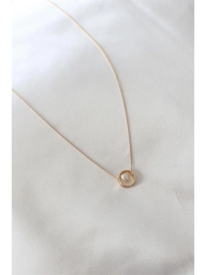 Gold Renk Minimal Kalp Figür Kadın Kolye