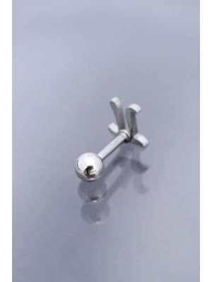 Gümüş Renk Pİ Sembol 316L Cerrahi Çelik Piercing