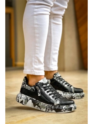 Kb-02  Kuback Bağcıklı Crocodile Siyah Siyah Günlük Erkek Ayakkabı