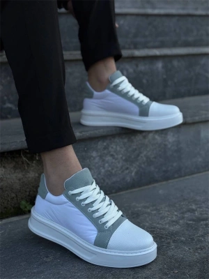 Kb-X46 Kuback Beyaz Bebe Mavi Yüksek Beyaz Taban Günlük Spor Ayakkabı