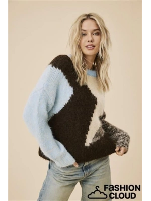 Oversize Yün Kadın Kazak