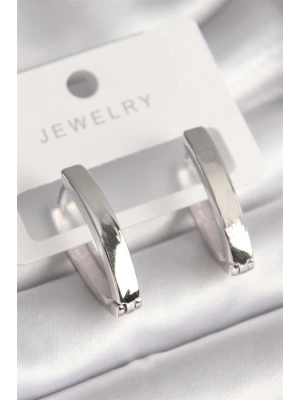 Pirinç Gümüş Renk Kadın Küpe