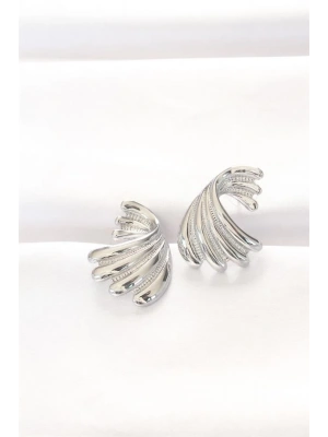 Pirinç Gümüş Renk Küpe