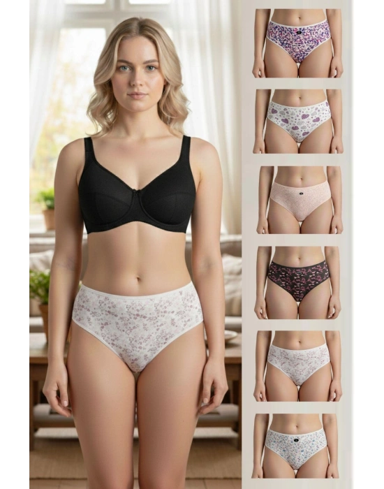 7 Lİ DESENLİ KÜLOT KADIN