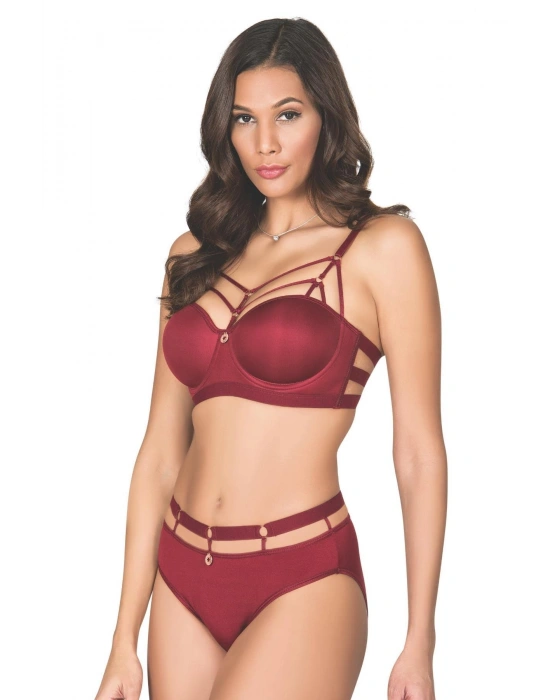 BİYE ŞERİTLİ HALKALI SÜTYEN TAKIM KADIN 5045