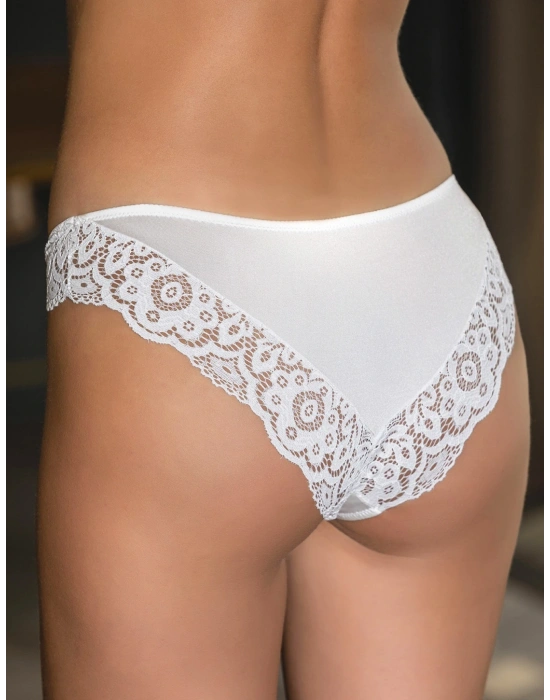 Dantel Detaylı Slip Külot Ekru