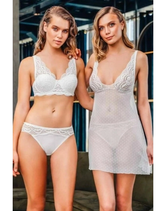 SÜTYEN KÜLOT KOMBİNEZON TAKIM KADIN 1884